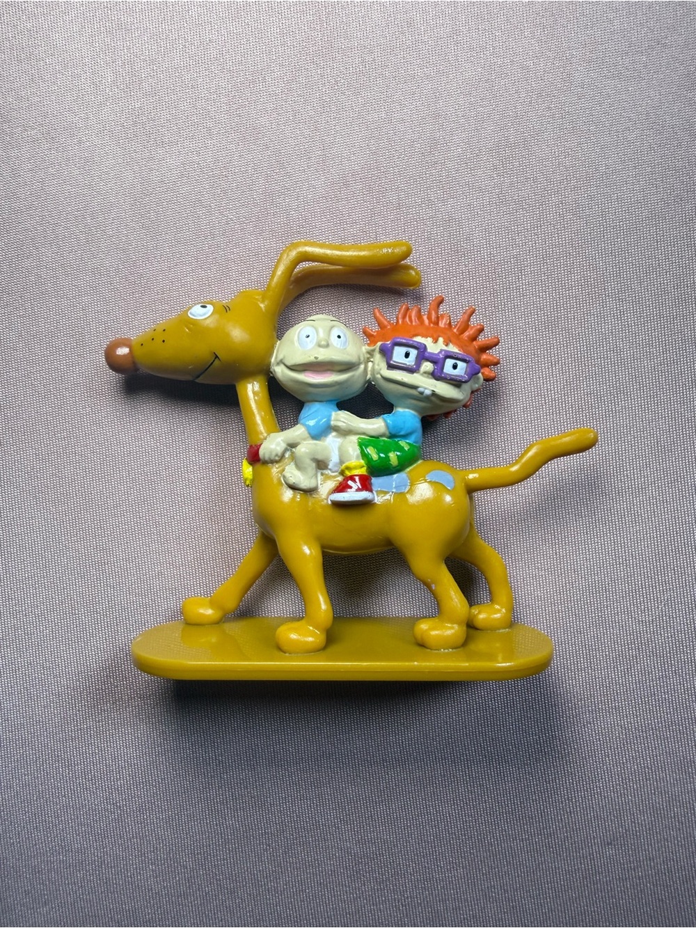 Vintage Deco Pac Rugrats Tommy Chuckie Spike Figurine Cake Topper Kids Toy 1997